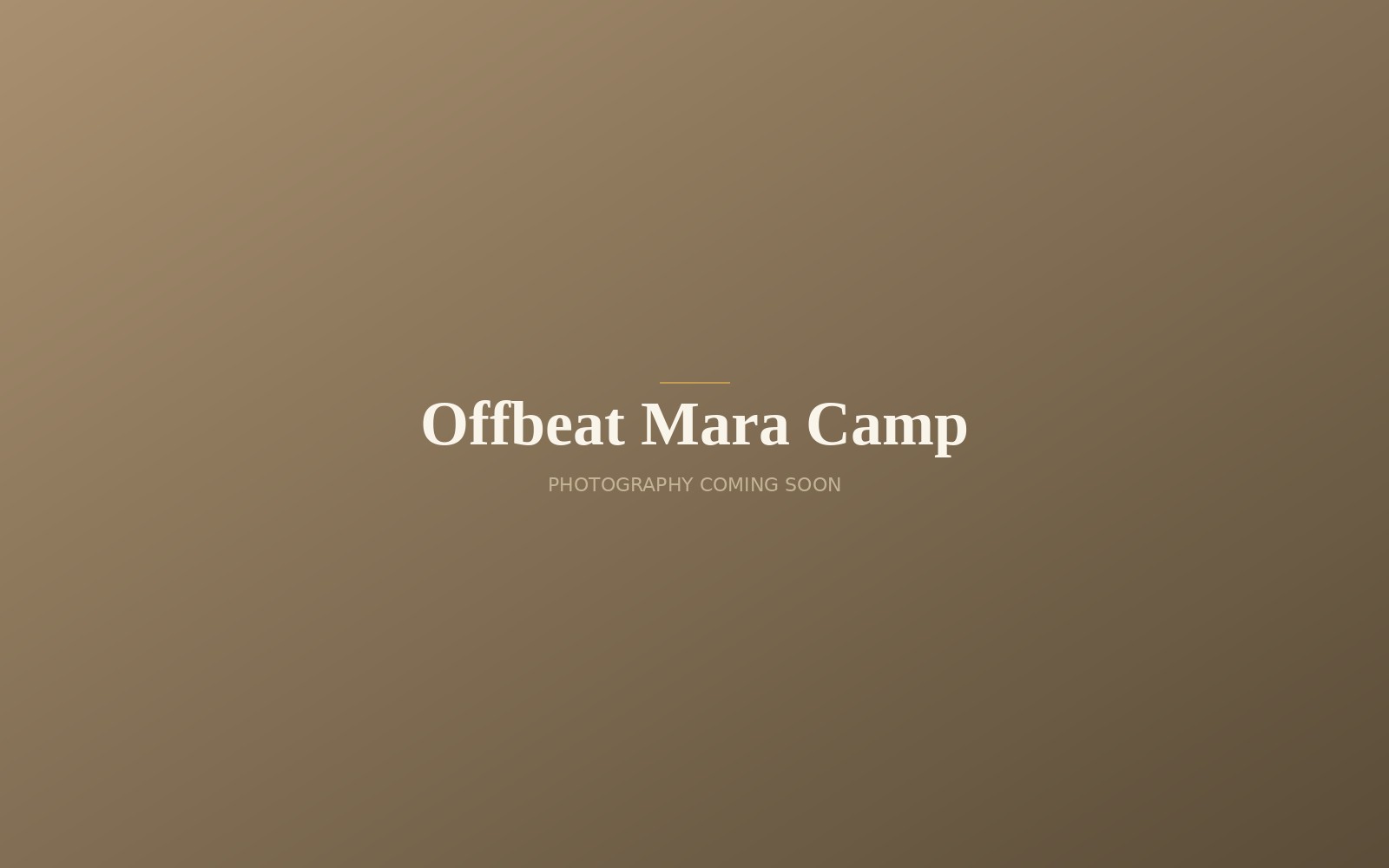 Offbeat Mara Camp safari lodge
